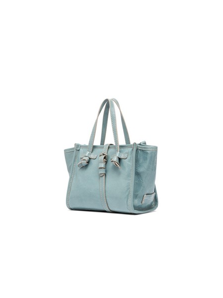 Miss Marcella GIANNI CHIARINI handbag in translucent leather Light blue