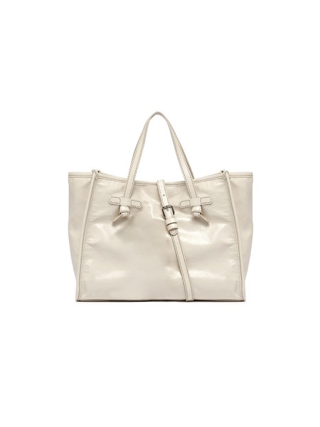 Miss Marcella32 GIANNI CHIARINI bag in Talco translucent leather