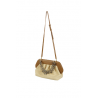 Borsa The Moirè Bios Straw Shell Caramell