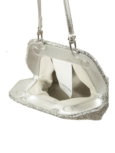 Themoirè Gea Sparkling Silver Bag