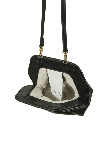 Themoirè Gea Vegan Fabric Black Bag