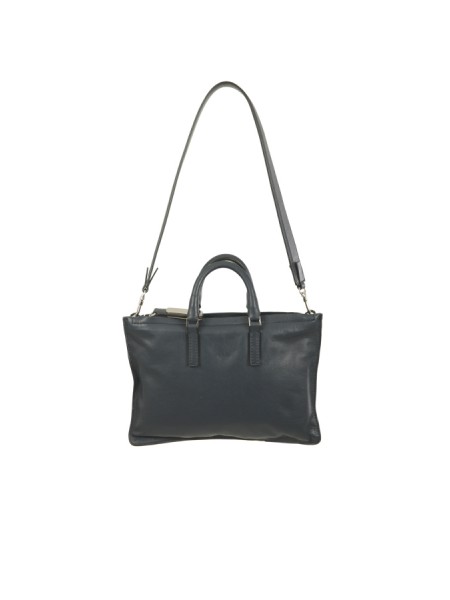 Hags Aiko Mini bag in navy blue nappa leather