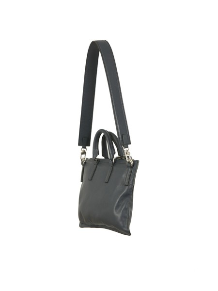 Hags Aiko Mini bag in navy blue nappa leather