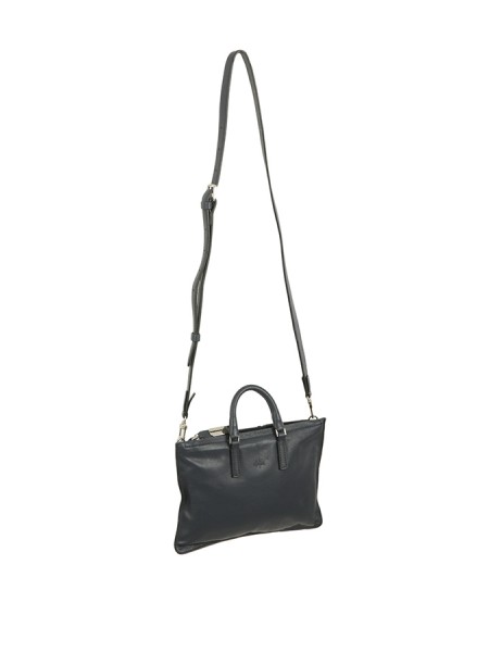 Hags Aiko Mini bag in navy blue nappa leather