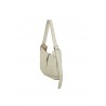 White HAGS Grained Leather Bag