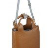 Borsa Hogan Shopping Mini H-Bag Cuoio/Celeste