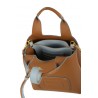 Borsa Hogan Shopping Mini H-Bag Cuoio/Celeste