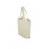 Borsa N.D.B. 968 Alex Maxi in pelle martellata Latte