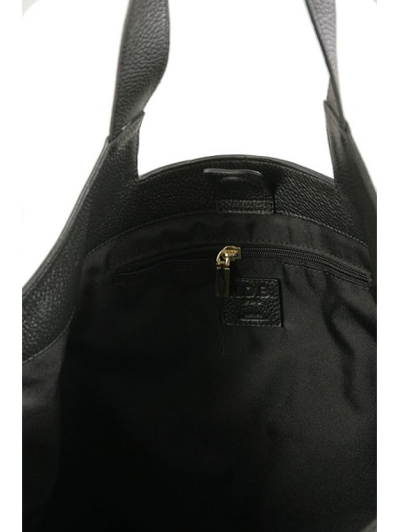 Alex Maxi N.D.B. 968 bag in grained leather Black