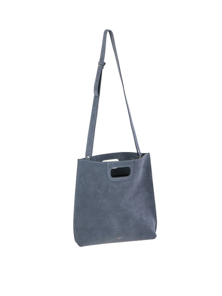 N.D.B.968 Federica Medium handbag in blue leather