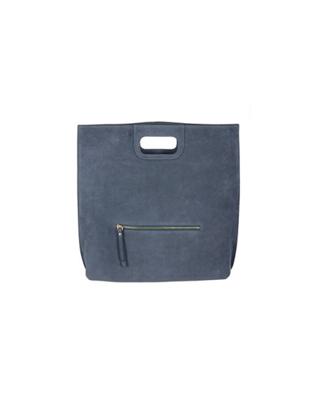 N.D.B.968 Federica Medium handbag in blue leather