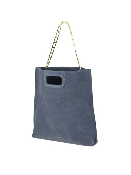 N.D.B.968 Federica Medium handbag in blue leather