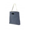 N.D.B.968 Federica Medium handbag in blue leather