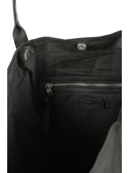 Rehard bag with metal detail Black