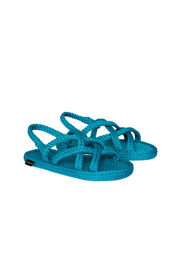 Bodrum BOHONOMAD sandal in turquoise rope