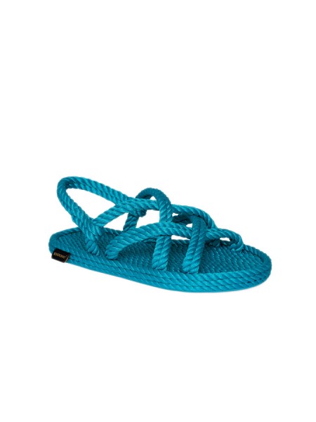 Bodrum BOHONOMAD sandal in turquoise rope