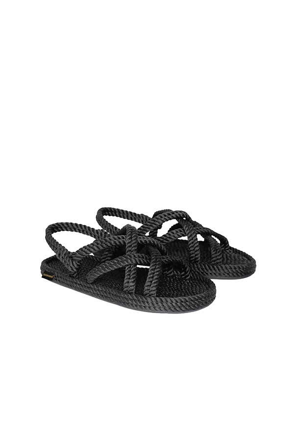 Bohonomad Bodrum Sandal in Black Rope