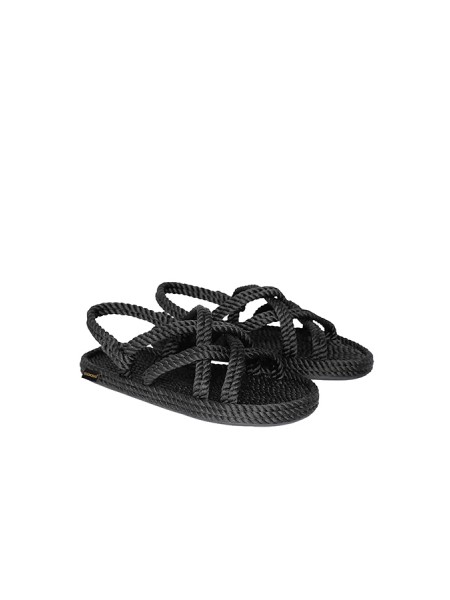 Bohonomad Bodrum Sandal in Black Rope