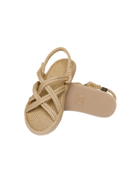 Bohonomad Bodrum sandal in beige rope