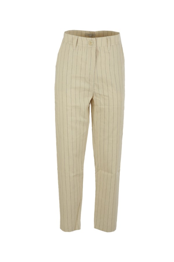 Ecru pinstripe HUMILITY trousers