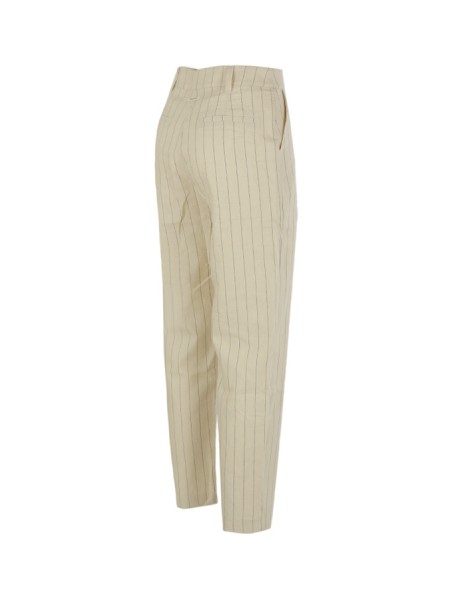 Ecru pinstripe HUMILITY trousers