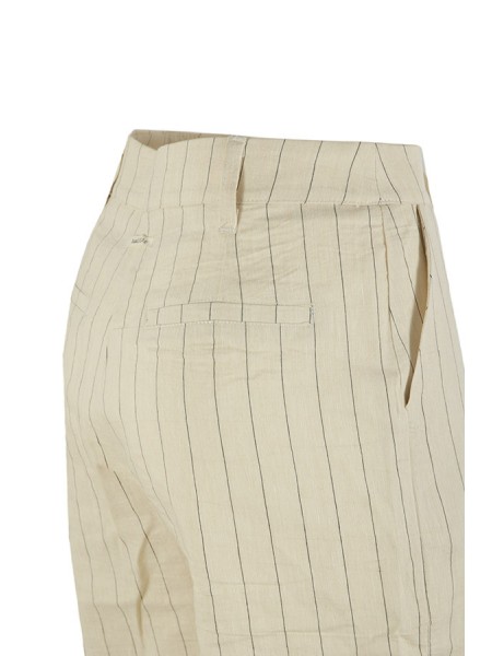 Ecru pinstripe HUMILITY trousers