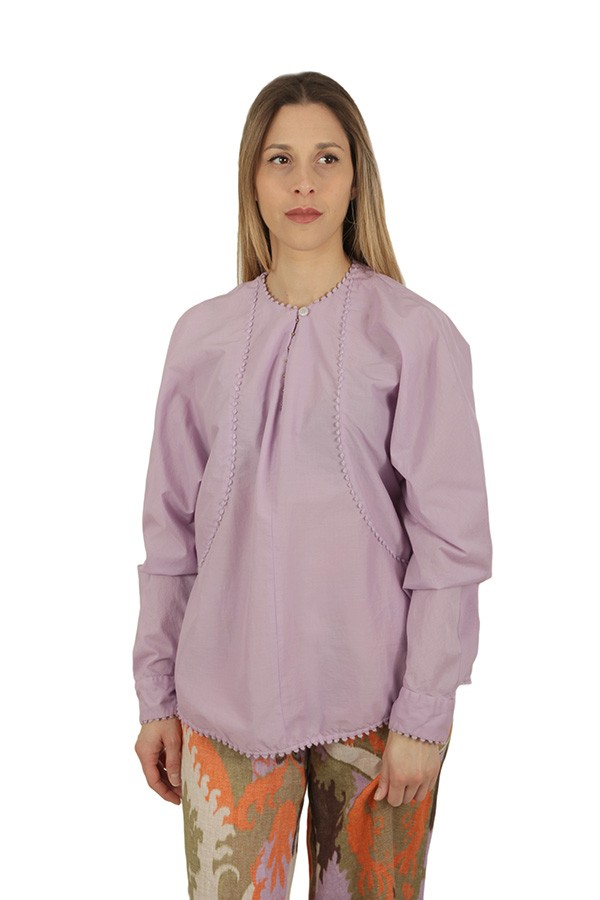 Wisteria BAZAR shirt with ethnic details