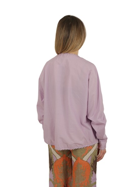 Wisteria BAZAR shirt with ethnic details