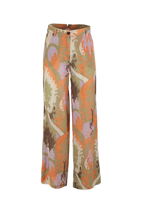 Multicolor Ethnic Patterned BAZAR Trousers