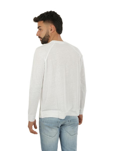 Jeordies sweater in white linen