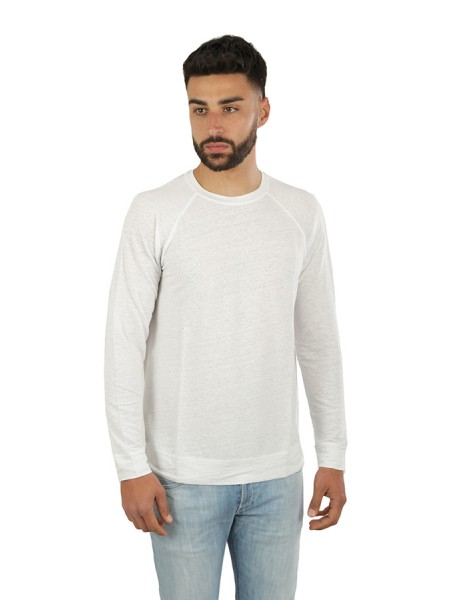 Jeordies sweater in white linen