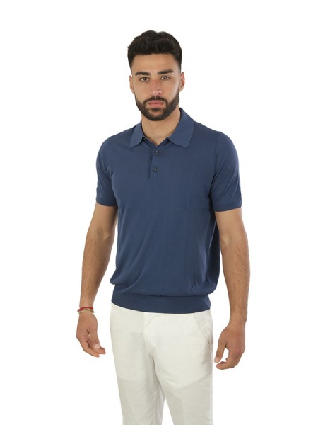 Washed Blue JEORDIES Polo Shirt