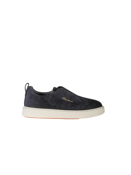 Blue Suede slip-on SANTONI sneaker