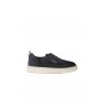 Sneaker Santoni slip-on in Suede Blu