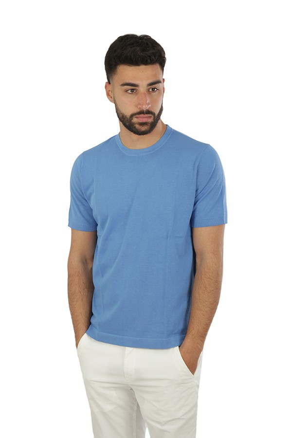 Jeordis Crewneck T-shirt Light Blue