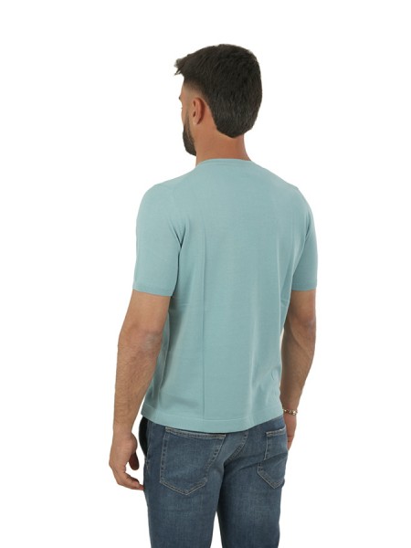 Jeordis Crew Neck T-shirt Aqua Green