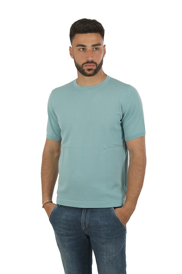 Jeordis Crew Neck T-shirt Aqua Green