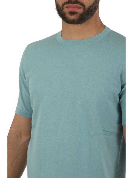 Jeordis Crew Neck T-shirt Aqua Green