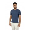 Jeordis Crewneck T-shirt Washed Blue