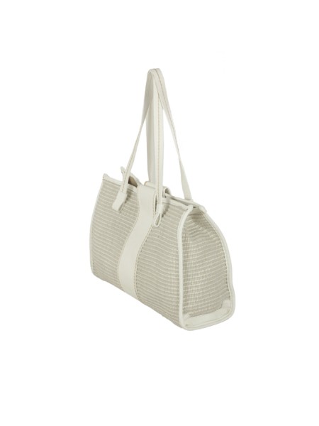 Plinio Visonà Straw and Raw Leather Bag