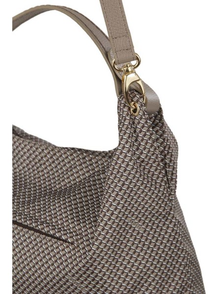 Plinio Visonà bag in recycled Taupe fabric