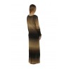 Dress ROBERTO COLLINA Semi-transparent black/sand