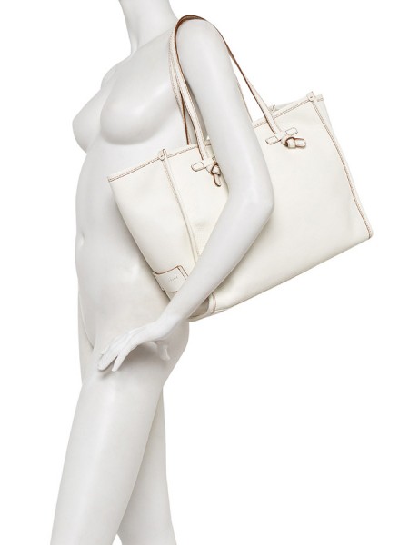 Gianni Chiarini Marcella Bag in White Leather