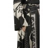 Co.Gò Dress in Black/White Patterned Silk