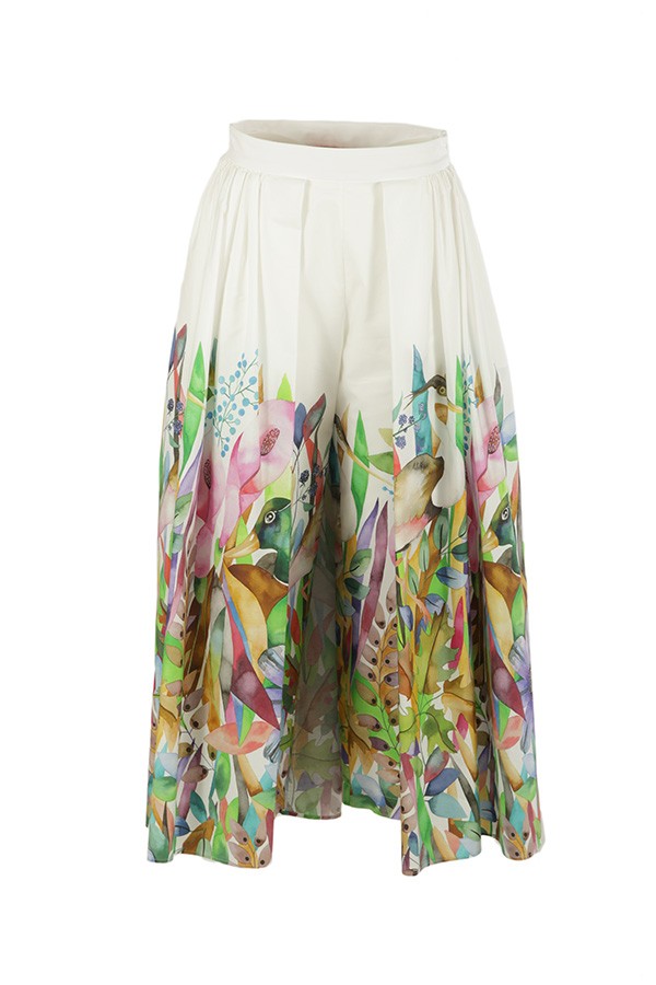 Co.Gò Skirt White/Multicolor