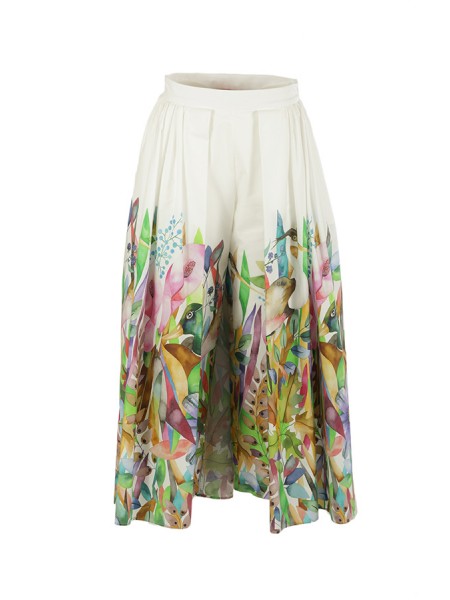 Co.Gò Skirt White/Multicolor