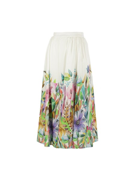 Co.Gò Skirt White/Multicolor