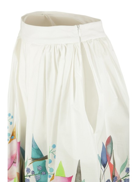 Co.Gò Skirt White/Multicolor