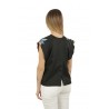 Blusa Co.Gò in Seta Fantasia/Nero