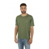 Dark Green Linen SUN68 T-shirt